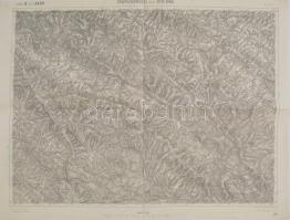 cca 1894 Zemplénoroszi és Dydiowa térképe, 1:75:000, K. u. K. Militärgeographisches Institut, 38x49 cm