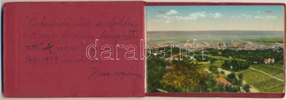 2 db RÉGI képeslapfüzet: Pécs (12 képeslap) és Hamburg (10 képeslap) / 2 pre-1945 postcard booklets:...