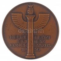 1930. "XII. Nemzetközi Építész Kongresszus / Budapest" Br emlékérem (61mm) T:2 kis ph. Hungary 1930. "12th International Architects Congress / Budapest" Br commemorative medallion (61mm) C:XF small edge error