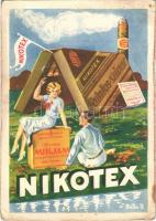 Törődjön kissé magával is - szívjon Nikotexet! Mirjamm, Faintos szivar / Hungarian cigarette advertisement s: Pálla J. (fa)