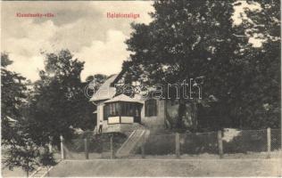 1912 Balatonaliga (Balatonvilágos), Kluzsinszky villa (EK)
