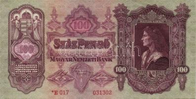 1930. 100P "*"-gal (2x) egymásutáni sorszámokkal T:I