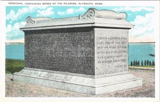 Plymouth (Massachusetts), Cenotaph, Containing bones of the Pilgrims,
