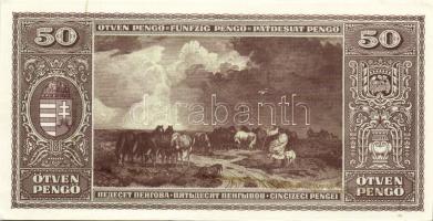 1945. 50P T:I- hátlapi ragasztónyommal