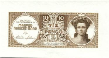 1943. 10P (tervezet) eredeti nyomólemezzel történt későbbi utánnyomata. Csak igen kevés példány kész...
