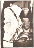 Merencsics Tibor (1956-). Szürkében. fotó, papír, hátoldalán feliratozott, kisebb gyűrődésekkel, 42x29,5 cm