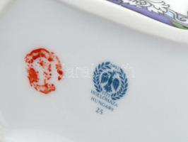 Hollóházi pálinkás butélia. Beregi szilvórium. Matricás, jelzett, hibátlan. 20 cm