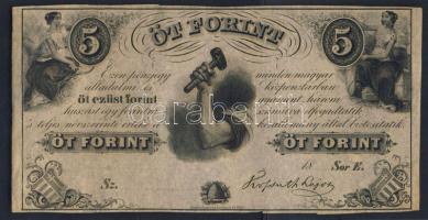 Emigrációs "Kossuth bankó" 18.. 5Ft T:I