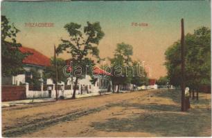 1921 Tiszacsege, Fő utca. Hangya kiadása (EK)