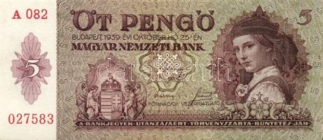 1932. 50P (2x) + 1936. 10P (2x) kevés ugrású sorszámokkal + 1939. 5P (2x) egymásutáni sorszámokkal T...