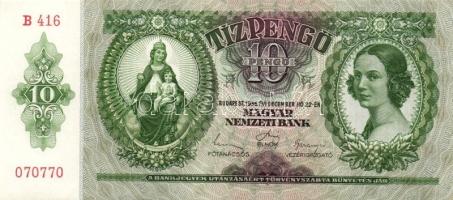 1932. 50P (2x) + 1936. 10P (2x) kevés ugrású sorszámokkal + 1939. 5P (2x) egymásutáni sorszámokkal T...