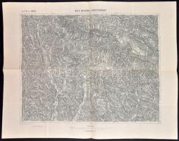 1904 Wola Michowa, és Izbugyaradvány térképe, 1:75.000, K. u. K. Militärgeographische Institut, 38x49 cm