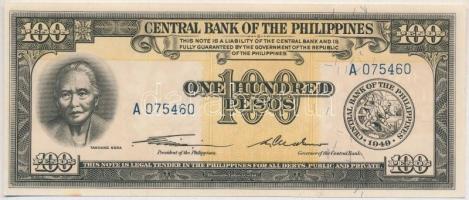Fülöp-szigetek 1949. 100P T:I- Philippines 1949. 100 Pesos C:AU