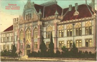 1912 Temesvár, Timisoara; Felsőbb leányiskola. Gerő kiadása / Höhere Töchterschule / girls school