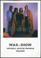 cca 1970 Wax-Show, Universal Artisten Program, Budapest, idegen nyelvű prospektus, 29x21 cm