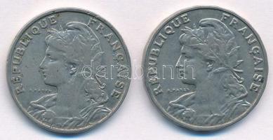 Franciaország 1903. 25c Ni + 1904. 25c Ni T:2
France 1903. 25 Centimes Ni + 1904. 25 Centimes Ni C:...