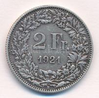 Svájc 1921. 2Fr Ag T:2- Switzerland 1921. 2 Francs Ag C:VF Krause KM#21