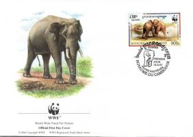 WWF Malay elephants set (2 pairs) + 4 FDC WWF Maláj elefánt sor (2 pár) + 4 FDC WWF Malaya-Elefant S...