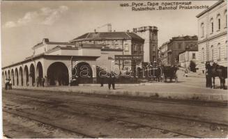 1937 Ruse, Rousse, Russe, Roustchouk, Rustschuk; Bahnhof Pristanischte / railway station (EK)