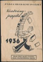 1936 NOVA irodalmi intézet kiadvány árjegyzék 16 p.