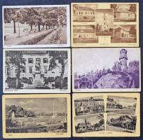 Kb. 134 db MODERN magyar és külföldi város képeslap (közte pár régi) / Cca. 134 modern Hungarian and other European town-view postcards (with some pre-1945)