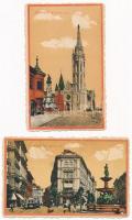 Budapest - 2 db régi képeslap / 2 pre-1945 postcards