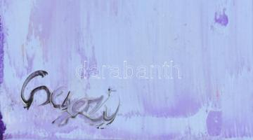 Csegezi Anita (1993-): Béke, 2020. Olaj, vászon. Jelzett. Hátoldalán autográf felirattal. Ezen tétel...