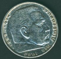 Német 3. Birodalom 1936A 5M Ag "Hindenburg" nagy h.k.-tel T:2/3