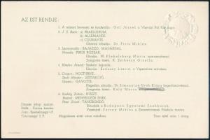 1942 Magyar Görögkatolikus Egyetemi és Főiskolai Hallgatók Vasvári Pál Köre Műsoros Családi Estjének...