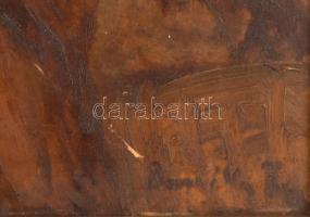 Borszéki Frigyes (1880-1950): Árkádia. Olaj, karton, jelzett. Hátoldalán MNG kiviteli pecséttel. Dís...