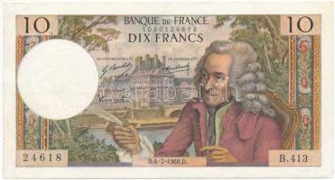 Franciaország 1968. 10Fr T:III szép papír France 1968. 10 Francs C:F fine paper