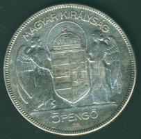 1930. 5P Ag "Horthy jobbra" T:3