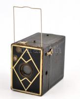 Altissa Eho box, art deco díszítésű kamera Doppel objektív 1:11 f: 110 objktívvel