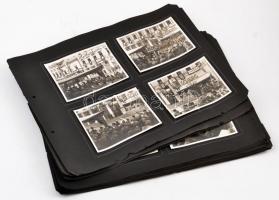 1940 Kolozsvár, Erdélyi bevonulás fotói, 50 fotó 14 kartonra ragasztva, életképek, katonák, és város...