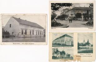 24 db VEGYES város képeslap: magyar, román / 24 mixed town-view postcards: Hungary, Romania