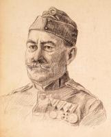 Jelzés nélkül: Vázlatok, össz. 10 db rajzzal (Piaci jelenet, tájképek, 2 db katona portré, kerti jel...