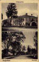 1939 Bustyaháza, Handalbustyaháza, Bushtyno, Bustyno, Bustino; erdőigazgatóság, utca / forestry directorate, street (EK)