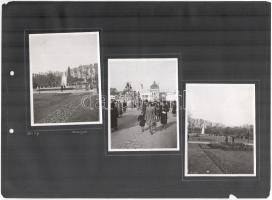 1941 Bp., a városligeti virágkiállítás képei, 9 db fotó 3 db kartonon, 8,5x11,5 cm