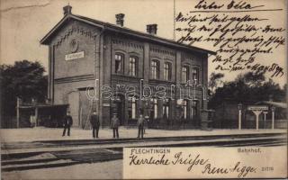 1910 Flechtingen, Bahnhof / railway station (EK)