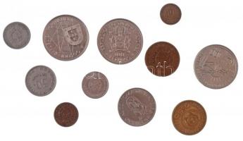 Vegyes: 1950-1991. 11db klf portugál és portugál gyarmati fémpénz, közte Portugália 1989. 100E  Cu-N...