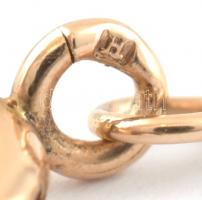 Arany (Au) 14K  nyaklánc, jelzett, h: 64,5 cm nettó: 4,91 g