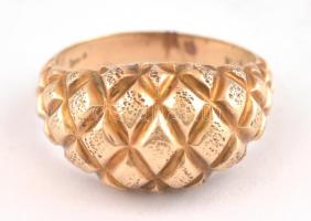 Arany (Au) 14K gyűrű, jelzett, méret: 55 nettó: 6,55 g