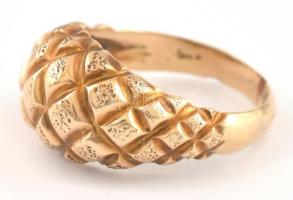 Arany (Au) 14K gyűrű, jelzett, méret: 55 nettó: 6,55 g