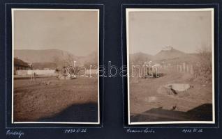 1938 Felvidéki bevonulás albumlapokon, a bevonulás mellett nagyszámú város és életkép is, Ipolyság, ...