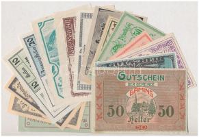 Ausztria ~1920. 24db-os vegyes szükségpénz tétel T:I-II
Austria ~1920. 24pcs of mixed notgeld neces...