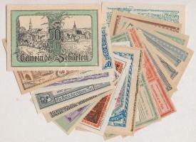 Ausztria ~1920. 24db-os vegyes szükségpénz tétel T:I-II Austria ~1920. 24pcs of mixed notgeld necessity notes C:UNC-XF