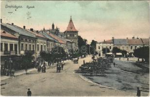 1916 Drohobych, Drohobycz; Rynek, Apteka / square, pharmacy, shops, market. Leon Rosenschein