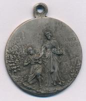 DN Sancta Elisabeth / Patrona Hungarieae ezüstözött Szent Erzsébet medál, (3,5mm) T:2
