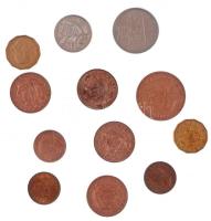 Vegyes 12db-os fémpénz tétel, nagyrészt Nagy-Britannia valamint 1-1 ausztrál és fidzsi-szigeteki érm...