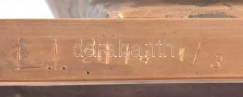 Lossonczy Ibolya (1906-2004): Megrendülés. Bronz. 1960-as évekbeli alkotásnak 2014-es öntése. Talpán...